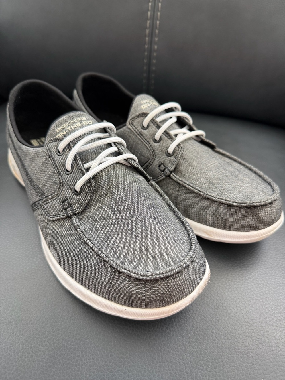 Skechers Women's Go Walk Lite Canvas Slip OnBoat Shoes